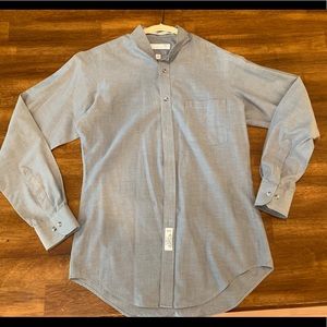 Men’s dress shirt COLLARLESS wrinkle free